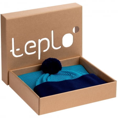 Набор Snappy, бирюзовый с синим купить с нанесением логотипа оптом на заказ в интернет-магазине Санкт-Петербург