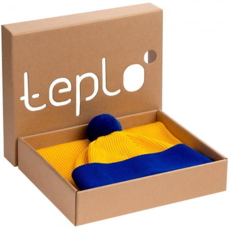 Набор Snappy, желтый с синим купить с нанесением логотипа оптом на заказ в интернет-магазине Санкт-Петербург