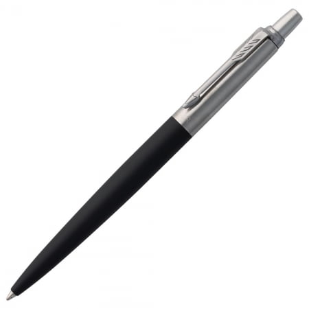 Ручка шариковая Parker Jotter Core K63, черный с серебристым купить с нанесением логотипа оптом на заказ в интернет-магазине Санкт-Петербург