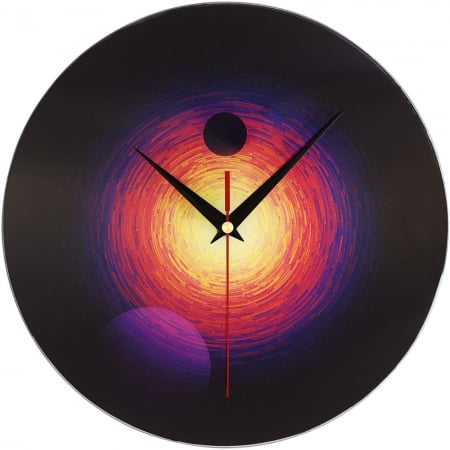 Часы настенные стеклянные «Свет далекой звезды» купить с нанесением логотипа оптом на заказ в интернет-магазине Санкт-Петербург
