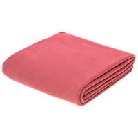 Флисовый плед Warm&Peace XL, розовый (коралловый) купить с нанесением логотипа оптом на заказ в интернет-магазине Санкт-Петербург