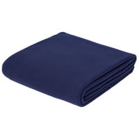 Флисовый плед Warm&Peace XL, синий купить с нанесением логотипа оптом на заказ в интернет-магазине Санкт-Петербург