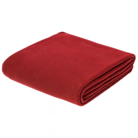 Флисовый плед Warm&Peace, красный купить с нанесением логотипа оптом на заказ в интернет-магазине Санкт-Петербург
