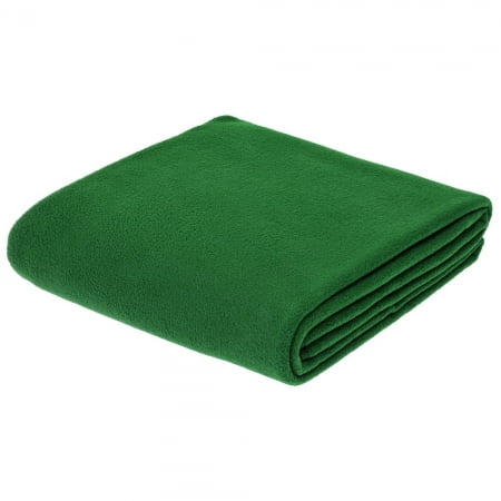 Флисовый плед Warm&Peace, зеленый купить с нанесением логотипа оптом на заказ в интернет-магазине Санкт-Петербург