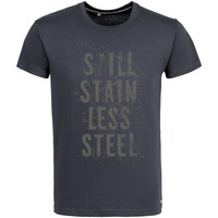 Футболка Hard Work. Stainless Steel, темно-серая купить с нанесением логотипа оптом на заказ в интернет-магазине Санкт-Петербург