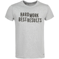 Футболка Hard Work. Best Results, серый меланж купить с нанесением логотипа оптом на заказ в интернет-магазине Санкт-Петербург