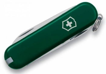 Нож-брелок Classic 58 с отверткой, зеленый купить с нанесением логотипа оптом на заказ в интернет-магазине Санкт-Петербург