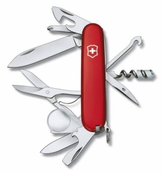 Офицерский нож Explorer 91, красный купить с нанесением логотипа оптом на заказ в интернет-магазине Санкт-Петербург