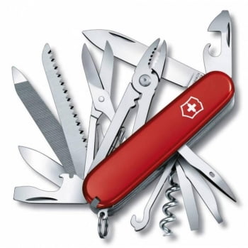 Офицерский нож Handyman 91, красный купить с нанесением логотипа оптом на заказ в интернет-магазине Санкт-Петербург