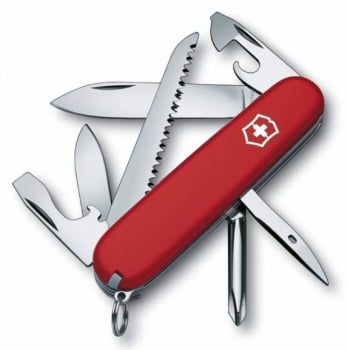 Офицерский нож Hiker 91, красный купить с нанесением логотипа оптом на заказ в интернет-магазине Санкт-Петербург