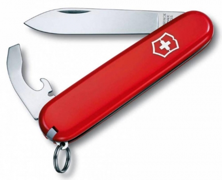 Армейский нож Bantam 84, красный купить с нанесением логотипа оптом на заказ в интернет-магазине Санкт-Петербург