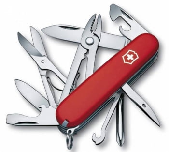 Офицерский нож Deluxe Tinker 91, красный купить с нанесением логотипа оптом на заказ в интернет-магазине Санкт-Петербург