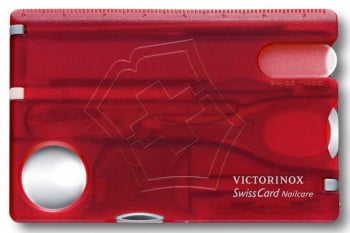 Набор инструментов SwissCard Nailcare, красный купить с нанесением логотипа оптом на заказ в интернет-магазине Санкт-Петербург