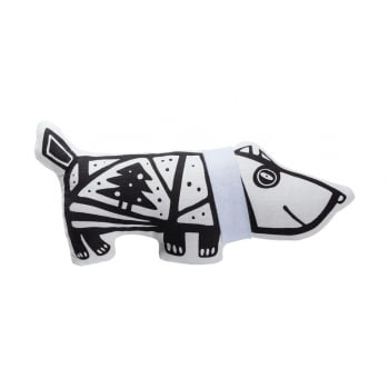 Игрушка« Собака в шарфе», малая, белая купить с нанесением логотипа оптом на заказ в интернет-магазине Санкт-Петербург