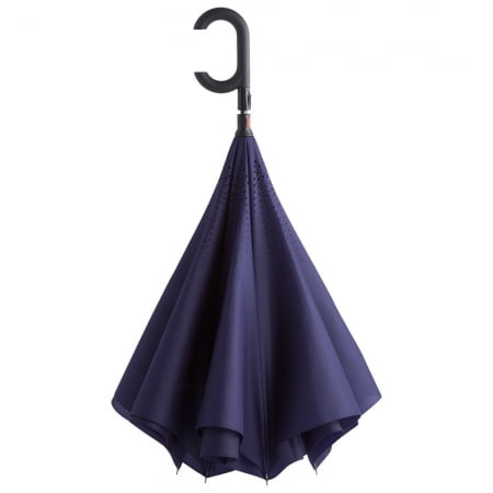 Зонт наоборот Unit ReStyle, трость, темно-фиолетовый купить с нанесением логотипа оптом на заказ в интернет-магазине Санкт-Петербург