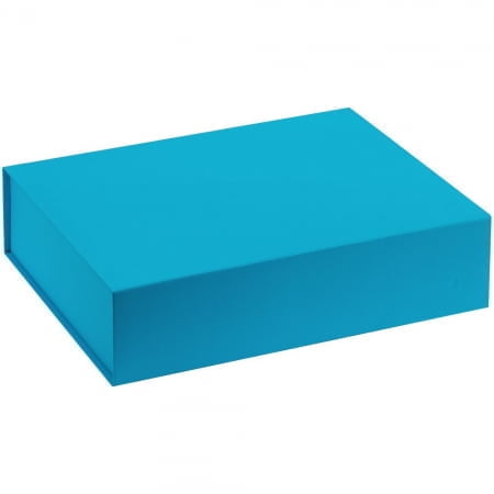 Коробка Koffer, голубая купить с нанесением логотипа оптом на заказ в интернет-магазине Санкт-Петербург