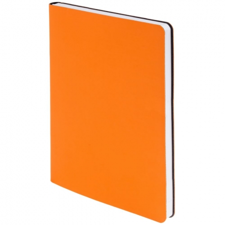 Ежедневник Flex Shall, недатированный, оранжевый, с белой бумагой купить с нанесением логотипа оптом на заказ в интернет-магазине Санкт-Петербург