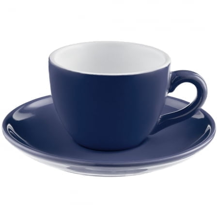 Чайная пара Cozy Morning, синяя купить с нанесением логотипа оптом на заказ в интернет-магазине Санкт-Петербург
