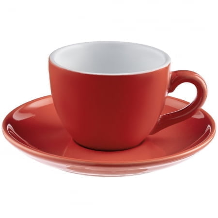 Чайная пара Cozy Morning, красная купить с нанесением логотипа оптом на заказ в интернет-магазине Санкт-Петербург