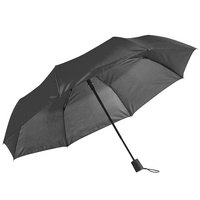 Складной зонт Tomas, черный купить с нанесением логотипа оптом на заказ в интернет-магазине Санкт-Петербург