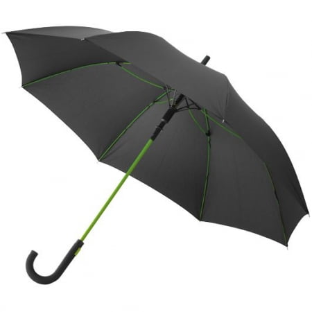 Зонт-трость с цветными спицами Color Power, зеленое яблоко купить с нанесением логотипа оптом на заказ в интернет-магазине Санкт-Петербург
