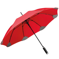 Зонт-трость Pulla, красный купить с нанесением логотипа оптом на заказ в интернет-магазине Санкт-Петербург