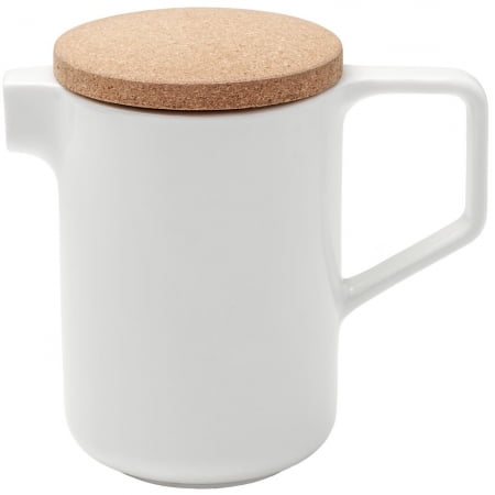 Чайник Riposo, белый купить с нанесением логотипа оптом на заказ в интернет-магазине Санкт-Петербург