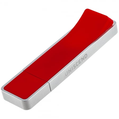 Флешка Uniscend Hillside, красная, 8 Гб купить с нанесением логотипа оптом на заказ в интернет-магазине Санкт-Петербург