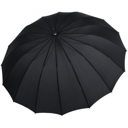Зонт-трость Hit Golf, черный купить с нанесением логотипа оптом на заказ в интернет-магазине Санкт-Петербург