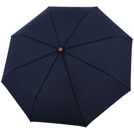 Зонт складной Nature Magic, синий купить с нанесением логотипа оптом на заказ в интернет-магазине Санкт-Петербург