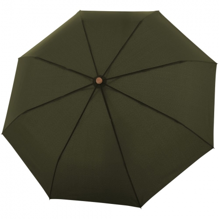 Зонт складной Nature Magic, зеленый купить с нанесением логотипа оптом на заказ в интернет-магазине Санкт-Петербург