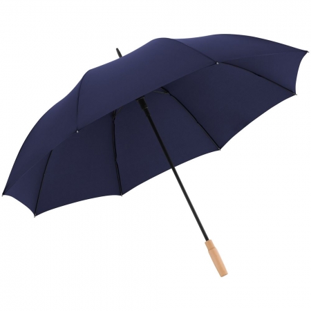 Зонт-трость Nature Golf Automatic, синий купить с нанесением логотипа оптом на заказ в интернет-магазине Санкт-Петербург