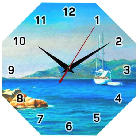 Часы настенные стеклянные Time Diamond купить с нанесением логотипа оптом на заказ в интернет-магазине Санкт-Петербург