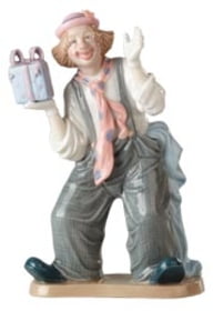 Фигурка «Клоун с подарком» купить с нанесением логотипа оптом на заказ в интернет-магазине Санкт-Петербург