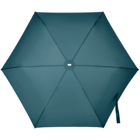 Складной зонт Alu Drop S, 3 сложения, механический, синий (индиго) купить с нанесением логотипа оптом на заказ в интернет-магазине Санкт-Петербург