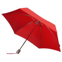 Складной зонт Alu Drop, 4 сложения, автомат, красный купить с нанесением логотипа оптом на заказ в интернет-магазине Санкт-Петербург