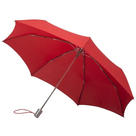 Складной зонт Alu Drop S, 3 сложения, 7 спиц, автомат, красный купить с нанесением логотипа оптом на заказ в интернет-магазине Санкт-Петербург