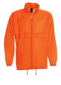 Ветровка Sirocco оранжевая купить с нанесением логотипа оптом на заказ в интернет-магазине Санкт-Петербург