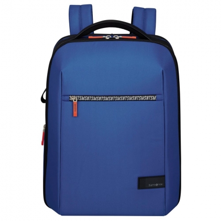 Рюкзак для ноутбука Litepoint M, синий с красным купить с нанесением логотипа оптом на заказ в интернет-магазине Санкт-Петербург