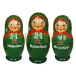 Матрешка с логотипом Heineken