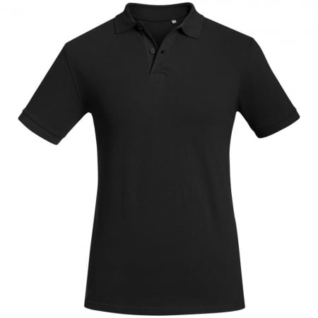 Рубашка поло мужская Inspire черная купить с нанесением логотипа оптом на заказ в интернет-магазине Санкт-Петербург