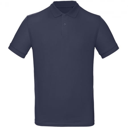Рубашка поло мужская Inspire, темно-синяя купить с нанесением логотипа оптом на заказ в интернет-магазине Санкт-Петербург