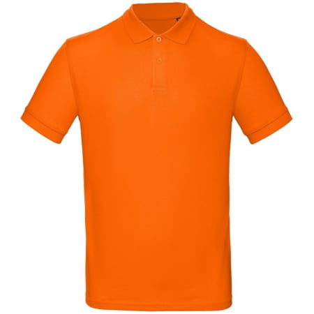 Рубашка поло мужская Inspire, оранжевая купить с нанесением логотипа оптом на заказ в интернет-магазине Санкт-Петербург