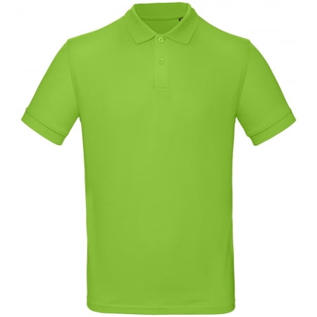 Рубашка поло мужская Inspire, зеленое яблоко купить с нанесением логотипа оптом на заказ в интернет-магазине Санкт-Петербург