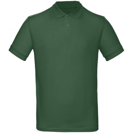 Рубашка поло мужская Inspire, темно-зеленая купить с нанесением логотипа оптом на заказ в интернет-магазине Санкт-Петербург