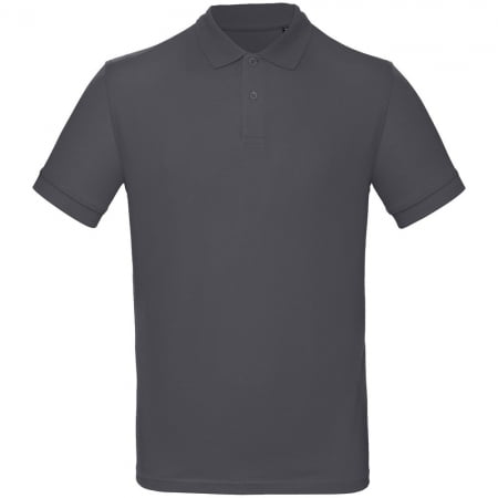 Рубашка поло мужская Inspire, темно-серая купить с нанесением логотипа оптом на заказ в интернет-магазине Санкт-Петербург