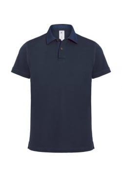 Рубашка поло мужская DNM Forward темно-синяя/джинс купить с нанесением логотипа оптом на заказ в интернет-магазине Санкт-Петербург