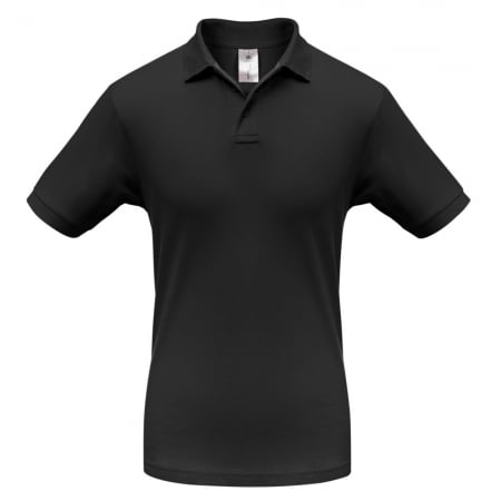 Рубашка поло Safran черная купить с нанесением логотипа оптом на заказ в интернет-магазине Санкт-Петербург