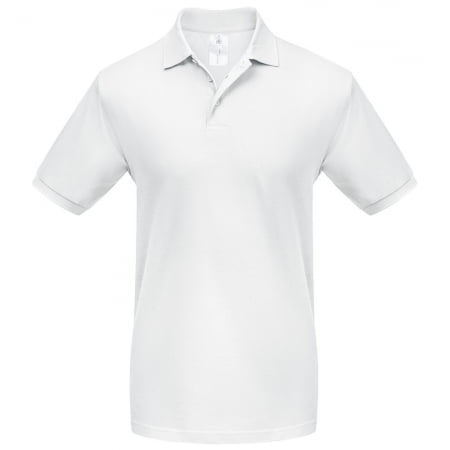 Рубашка поло Heavymill белая купить с нанесением логотипа оптом на заказ в интернет-магазине Санкт-Петербург