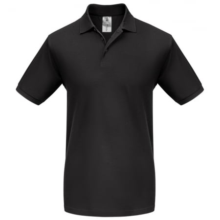 Рубашка поло Heavymill черная купить с нанесением логотипа оптом на заказ в интернет-магазине Санкт-Петербург